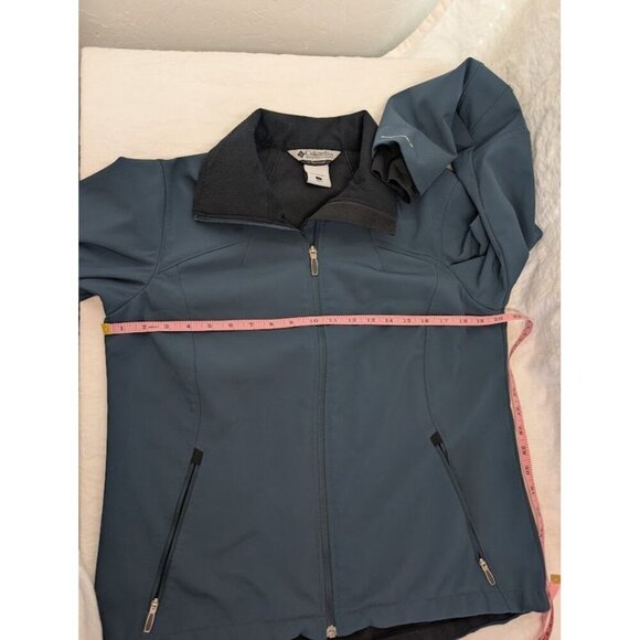Columbia Titanium women's size Large blue windbreaker rain jacket omni-shield - Picture 9 of 10